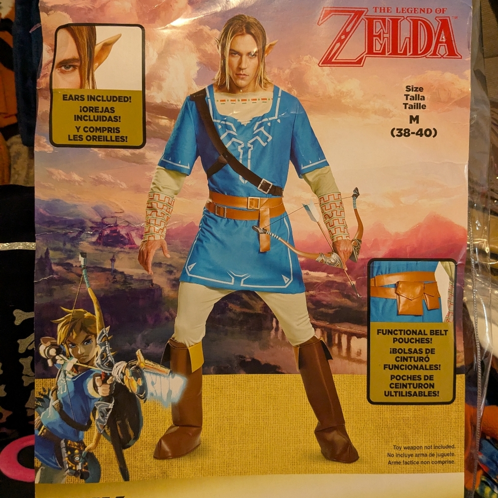 Disguise Link Adult Costume With Belt, Ears, And Boot Covers